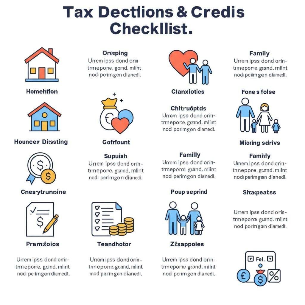 Tax credit checklist infographic