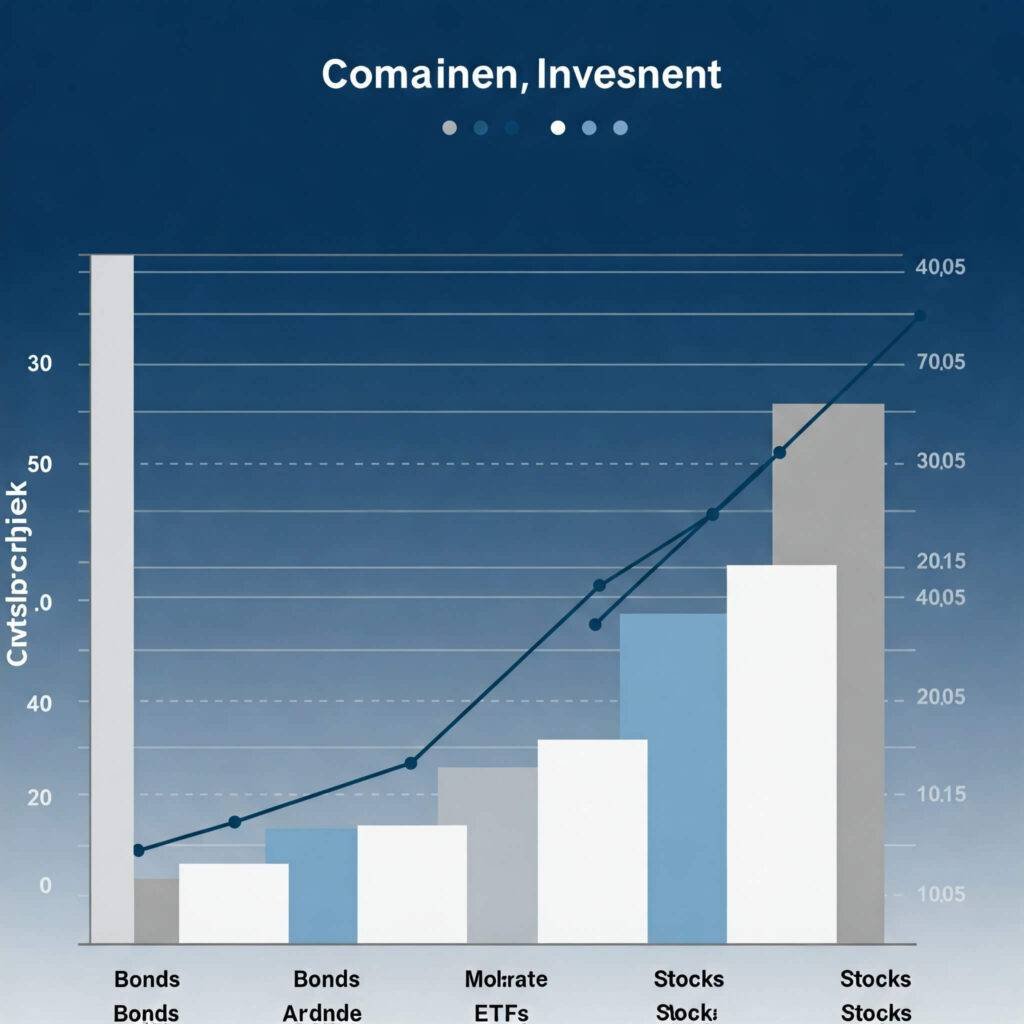 Investment risk comparison: Chart of low, moderate, and high-risk investments