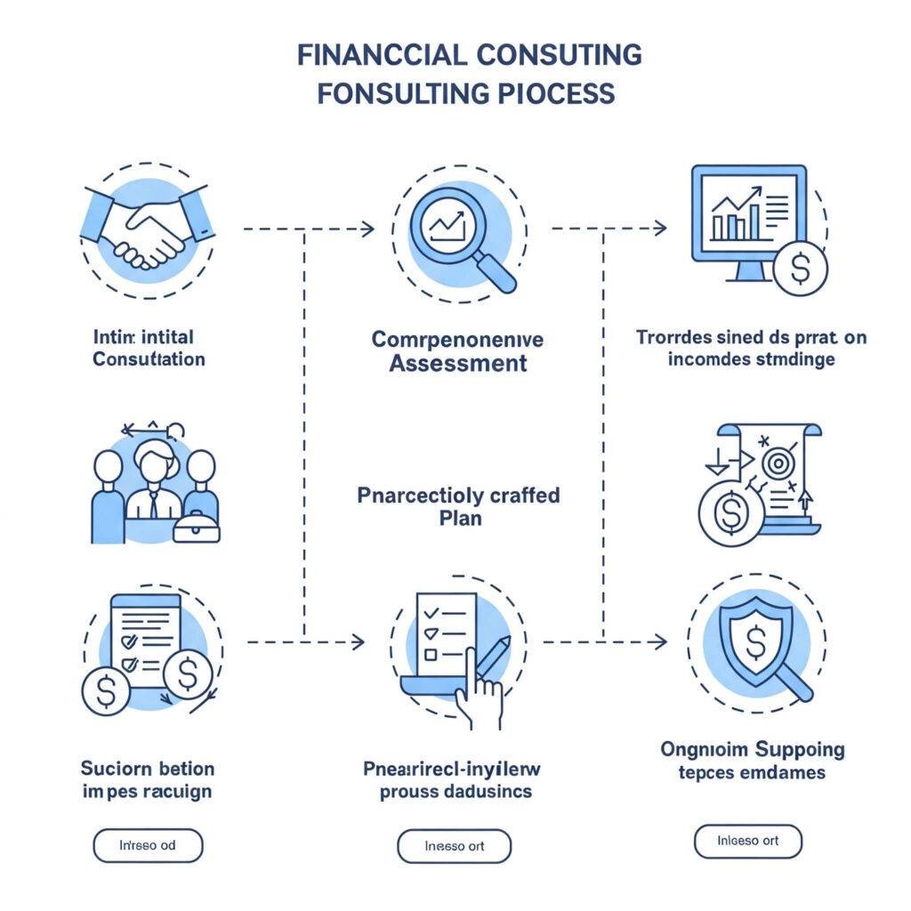 Financial consulting process flowchart