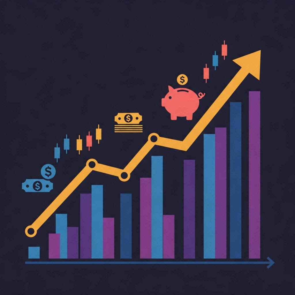 Investment growth over time