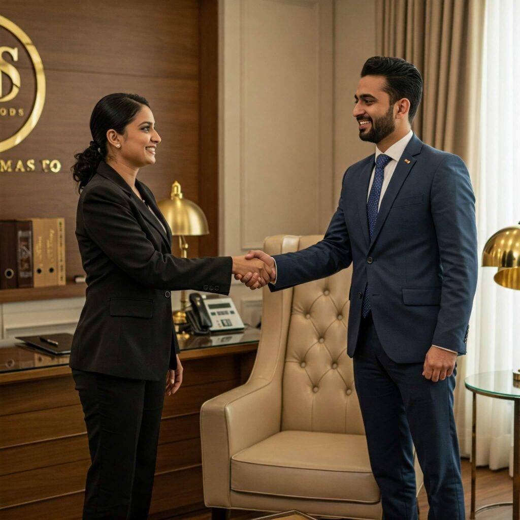 Wealth Management Partnership Handshake