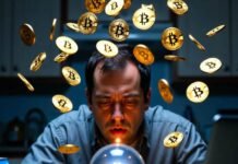 How to Choose the Right Wealth Management Firm for Your Needs Bleary-eyed man stares into crystal ball at 2 a.m.