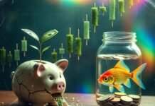The 10 Best Investment Strategies for Long-Term Growth Cracked piggy bank sprouting money leaves, goldfish jar