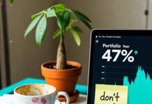 Why Wealth Management is Key to Growing Your Financial Portfolio Coffee-stained desk with +47% portfolio and “don’t panic” note