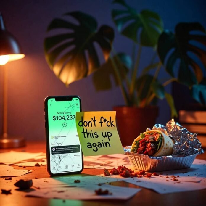 Cracked phone hits six figures with burrito chaos